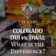 Colorado DUI vs. DWAI; What is the Difference?