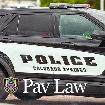 Colorado Springs police car responds to misdemeanor call