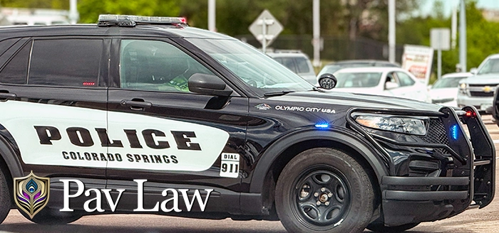 Colorado Springs police car responds to misdemeanor call